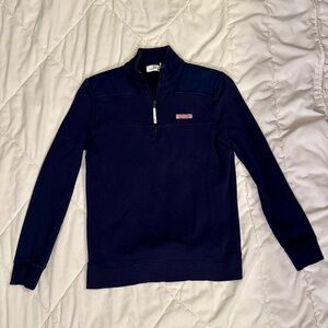 Vineyard Vines Navy Half-Zip Pullover Sweatshirt